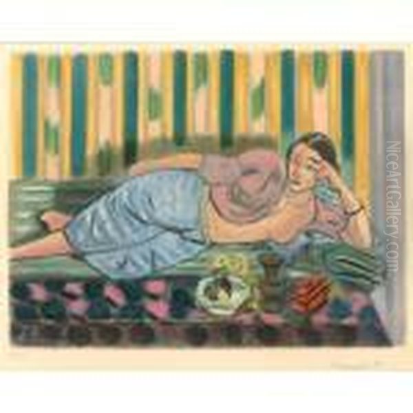 Odalisque Au Coffret Rouge Oil Painting by Henri Matisse