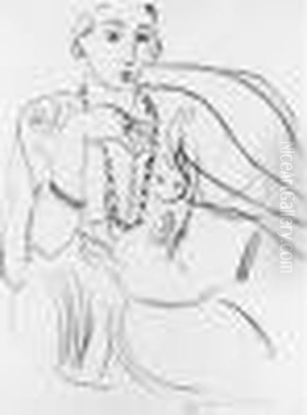 Femme Au Collier. 1925. Oil Painting by Henri Matisse