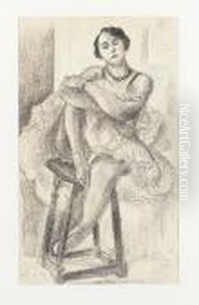 Danseuse Au Tabouret, From Dix Danseuses (d. 481) Oil Painting by Henri Matisse