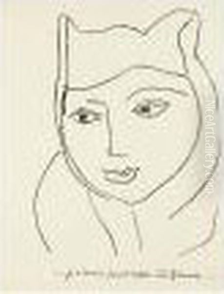 Marianna Alcaforado. Les Lettres Portugaises (d./bks 15) Oil Painting by Henri Matisse
