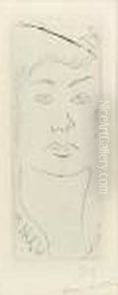 Loulou, Visage De Face Oil Painting by Henri Matisse