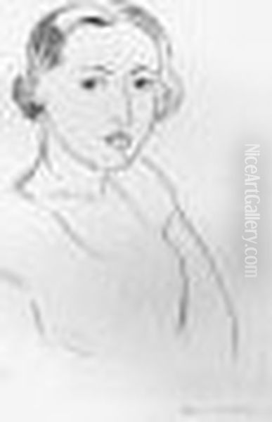 Tete De Jeune Femme. 1924. Oil Painting by Henri Matisse