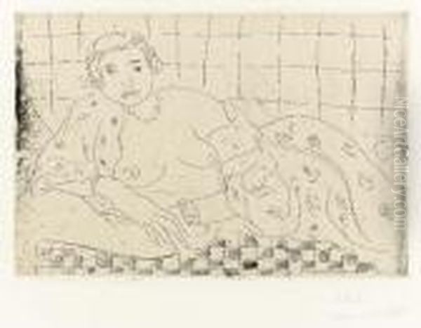 Nu Couche, Sol En Damier Oil Painting by Henri Matisse
