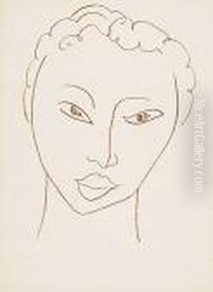 Two Lithographs.
Tete De Femme Oil Painting by Henri Matisse