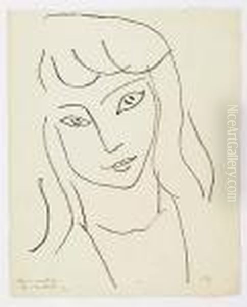 Fillette<</b> Oil Painting by Henri Matisse