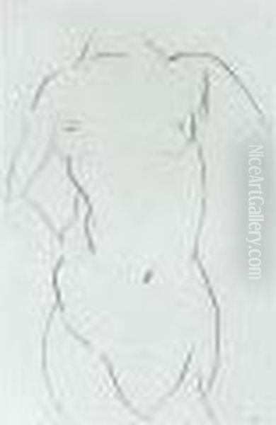 Torse De Face (d. 407) Oil Painting by Henri Matisse