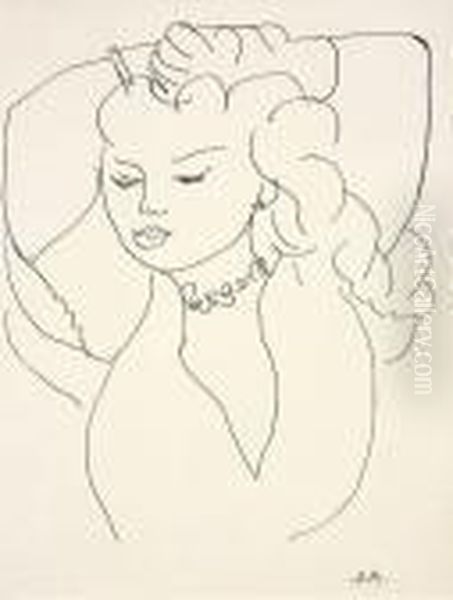 Buste De Femme Oil Painting by Henri Matisse