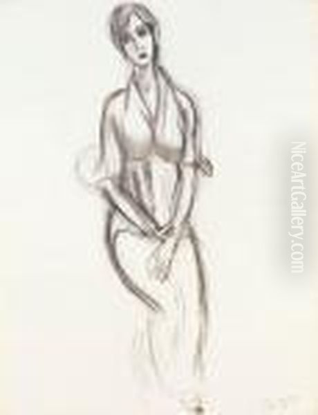 Mademoiselle Yvonne Landsberg Oil Painting by Henri Matisse