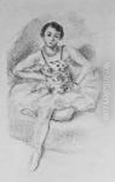 Danseuse Assis (en Hauteur) (d. 480) Oil Painting by Henri Matisse