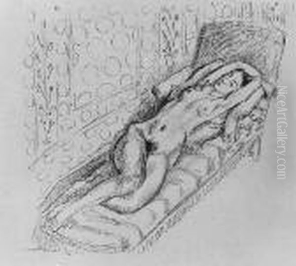 La Sieste (duthuit 427; F. 385) Oil Painting by Henri Matisse