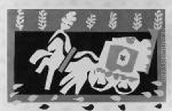 Jazz: L'enterrement De Pierrot (see D. Bk 22) Oil Painting by Henri Matisse
