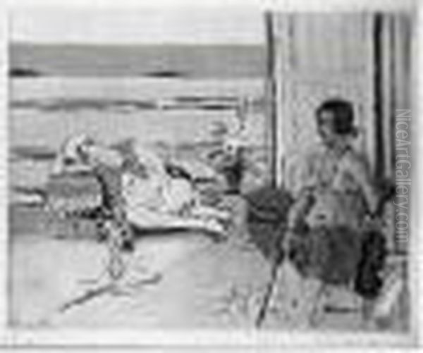 Odalisque Sur La Terrasse. 1922-1923. Oil Painting by Henri Matisse
