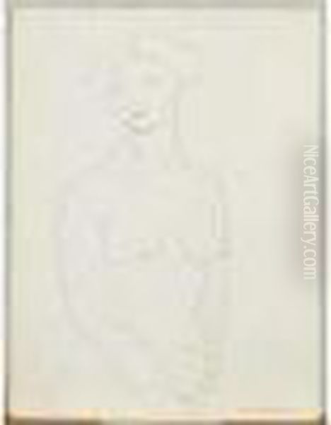 Modele Nu Bras Leves, 1907-1908 Oil Painting by Henri Matisse