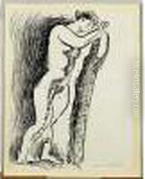 Baigneuse Debout Contre Un Arbre, 1905-1906 Oil Painting by Henri Matisse