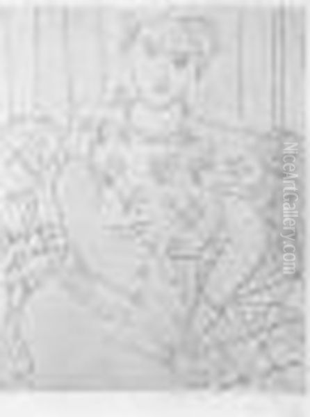 Jeune Femme Au Corsage Fleuri. 1937 Oil Painting by Henri Matisse