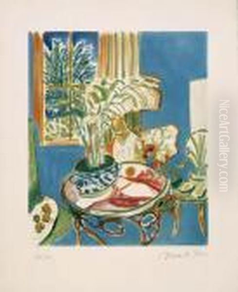 Petit Intrieur Bleu Oil Painting by Henri Matisse