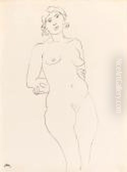 Nu Debout Oil Painting by Henri Matisse