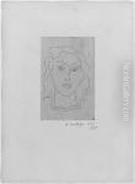 Jeune Femme Au Collier Serpentin Oil Painting by Henri Matisse