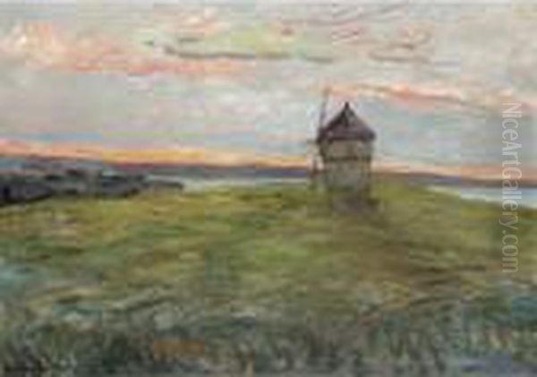 Paysage Au Moulin Oil Painting by Maxime Maufra
