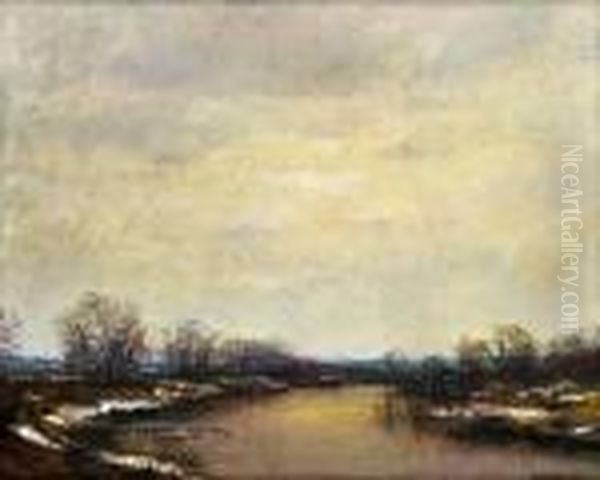 Mocarista Krajina Na Jesen Oil Painting by Laszlo Mednyanszky