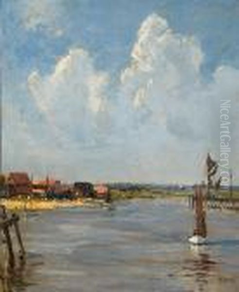 Walberswick Oil Painting by Campbell A. Mellon