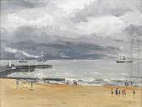 Storm Effect Oil Painting by Campbell A. Mellon