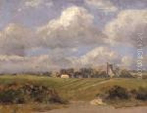 Norfolk Landscapes Oil Painting by Campbell A. Mellon
