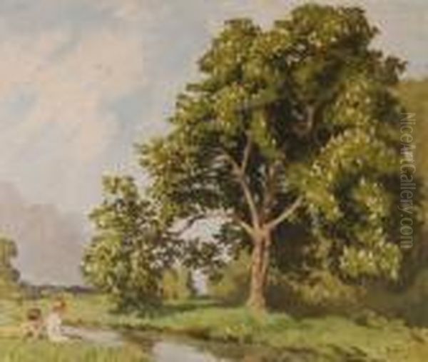 Untitled Oil Painting by Campbell A. Mellon