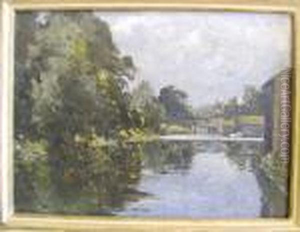 October 4.00pm Beccles Oil Painting by Campbell A. Mellon