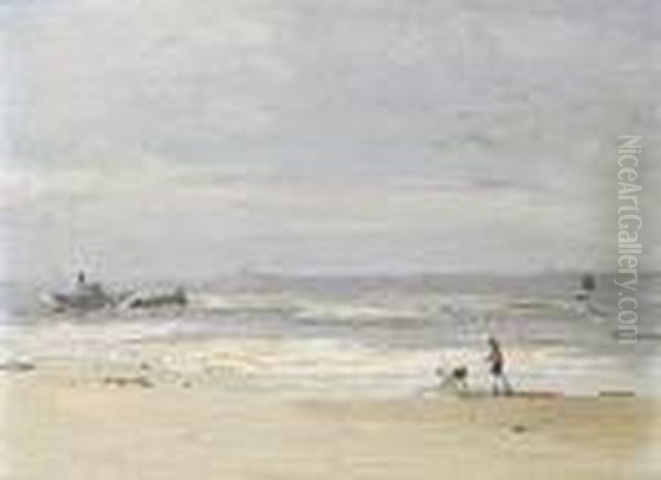 Wreck Of The White Swan Oil Painting by Campbell A. Mellon
