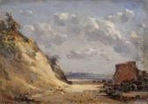Corton Beach, Yarmouth In The Distance
