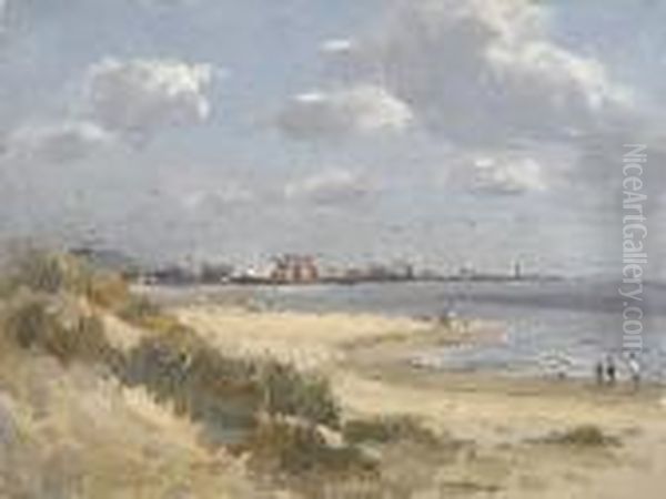 Gorleston On Sea Oil Painting by Campbell A. Mellon