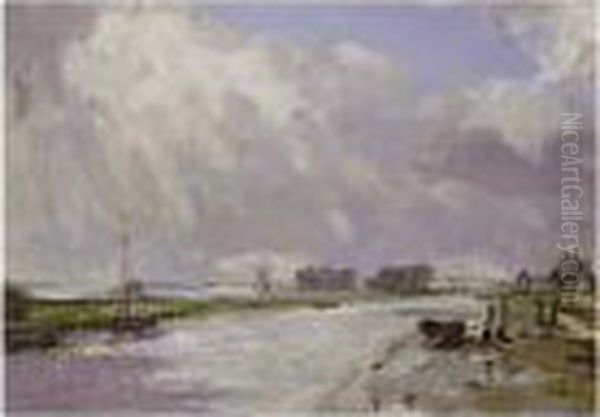 Walberswick Oil Painting by Campbell A. Mellon