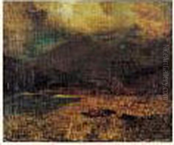 Paysage D'italie, Impression D'automne Oil Painting by Emile Rene Menard