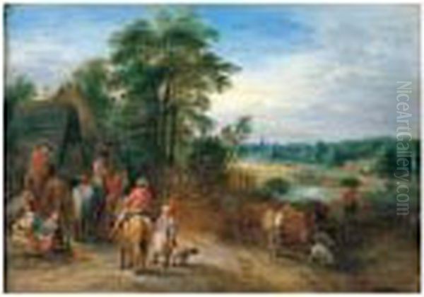 Signed Lower Right: Oil Painting by Theobald Michau
