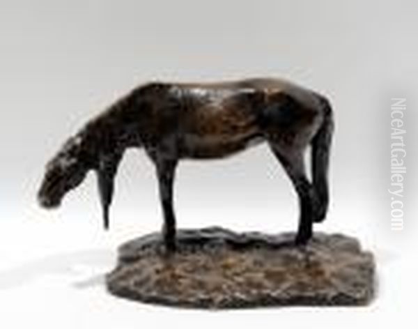 Le Cheval Epuise Oil Painting by Carl Milles