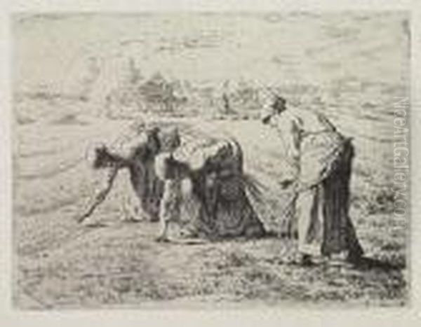 Les Glaneuses Oil Painting by Jean-Francois Millet