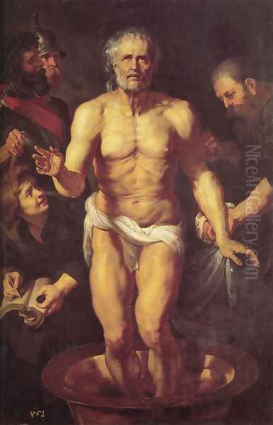 The Death of Seneca 1615 Oil Painting by (studio of) Rubens, Peter Paul
