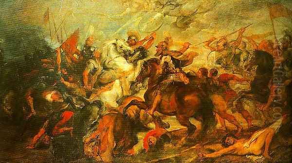 Henry IV at the Battle of Ivry Oil Painting by (studio of) Rubens, Peter Paul