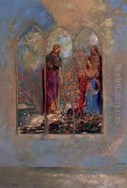 The Window Oil Painting by Odilon Redon