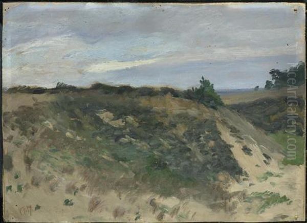 Dune Landscape. Circa 1892. Oil Painting by Otto Modersohn