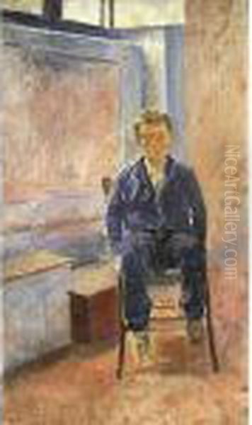 Ragazzo Seduto Oil Painting by Amedeo Modigliani