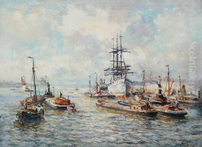 Havengezicht Oil Painting by Evert Moll