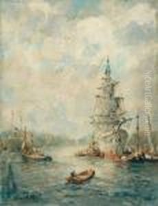 Three-master In The Harbour