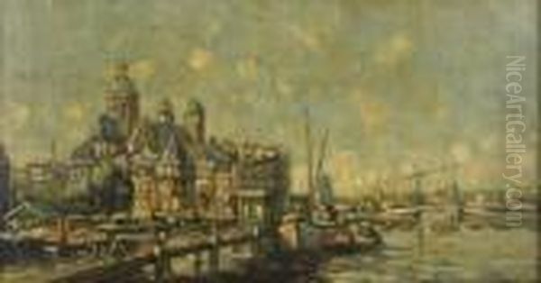 Eglise Saint Nicolas A Amsterdam Oil Painting by Evert Moll