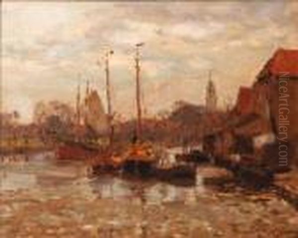 Port En Hollande Oil Painting by Evert Moll