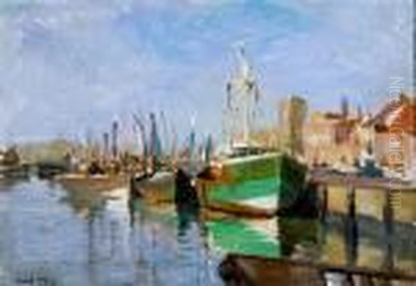 Port De Peche Oil Painting by Evert Moll