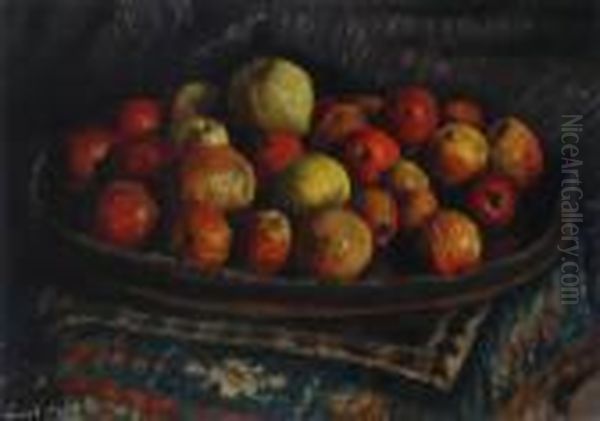 Still Life With Fruit Oil Painting by Evert Moll