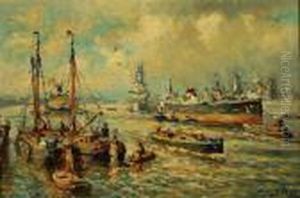 Ships In A Harbour