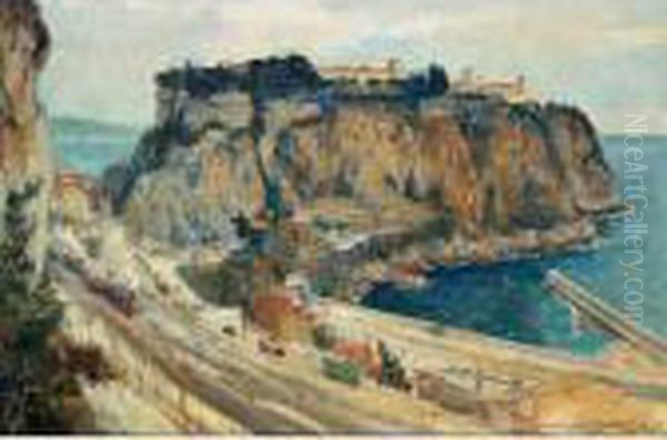 A View Of Monaco Oil Painting by Evert Moll
